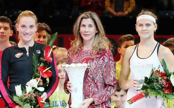 Babos Tímea, Szeles Mónika és Lucie Safarova - Fotó: MTSZ