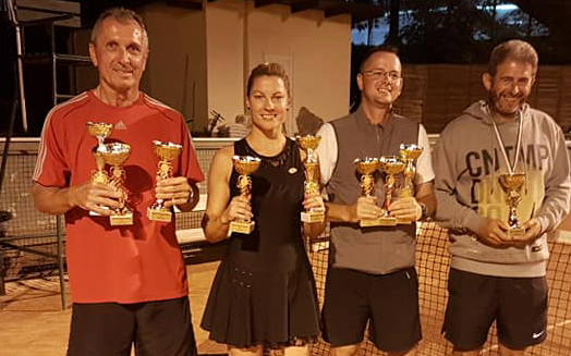 Négy gyöngyösi kilenc trófeával: Szekrényes Zsolt, Szekrényes Emese, Nagy Attila és  Kisszőllősy-Szánthó Krisztián