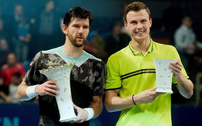 A tavalyi  döntősök: a győztes Jürgen Melzer és a finalista Fucsovics Márton